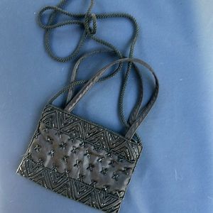 Beaded formal clutch bag